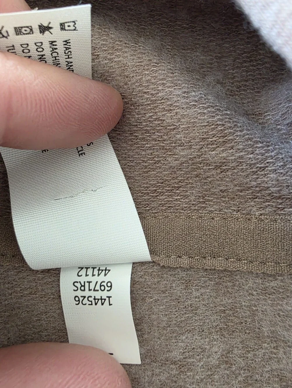 Velocity Brushed Terry Hoodie Women’s XL NWT Taupe Lounge Pullover NWT - Picture 10 of 10